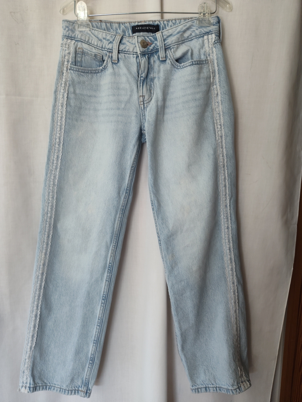 Aeropostale Light Blue Straight-Leg Women’s Jeans, Size XS (00)